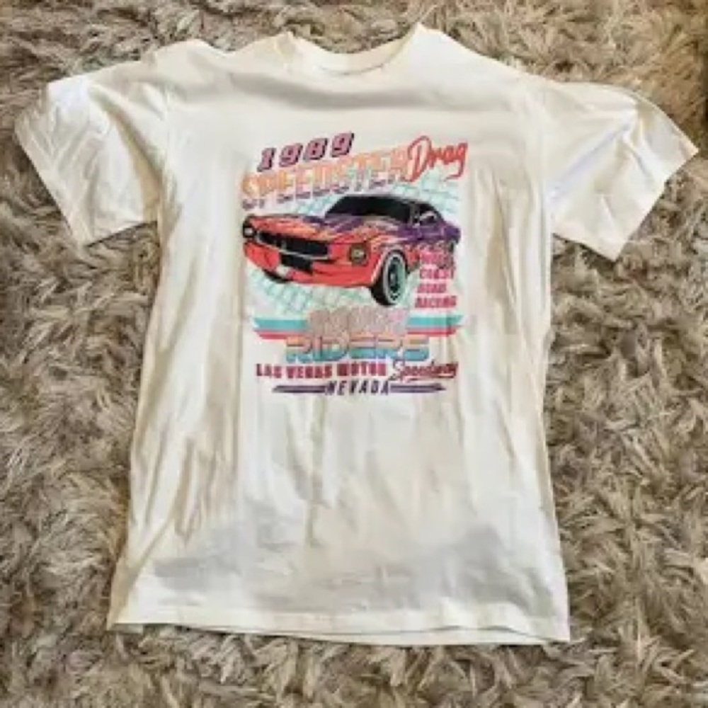 PRINCESS POLLY “1989 speedster drag” oversized tee